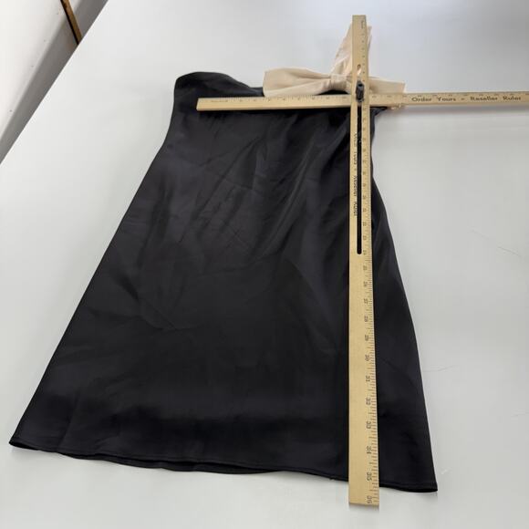 Heartloom Dress Womens Small Black Garcia One Shoulder Bow Cocktail Party Lined - Picture 9 of 11